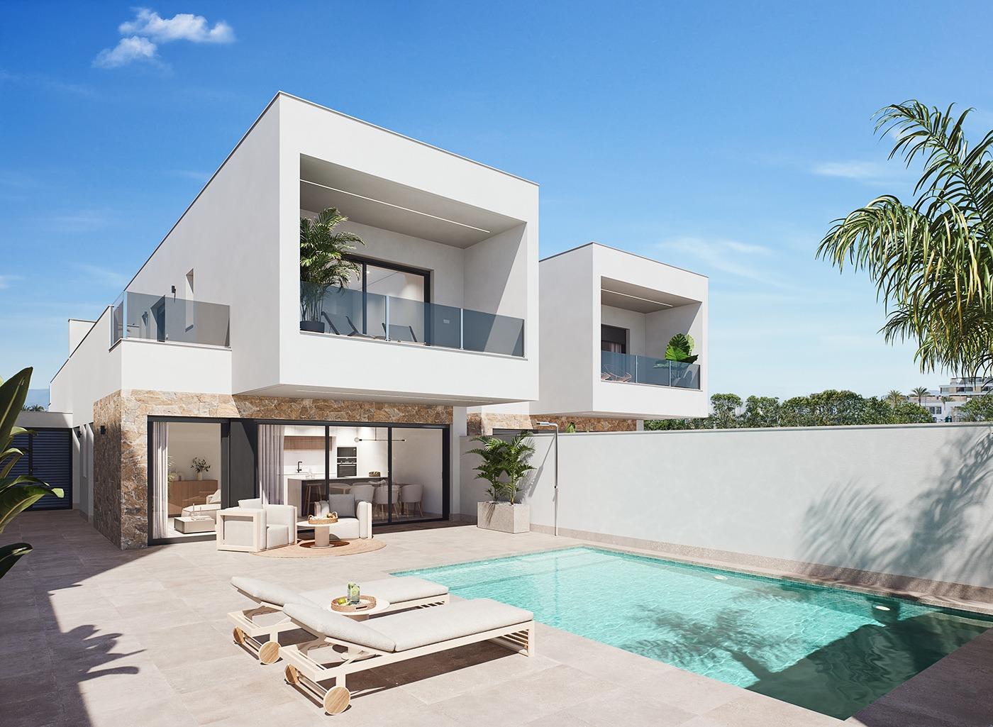 Moderne nieuwbouwwoningen met privézwembad in San Pedro del Pinatar - foto 2