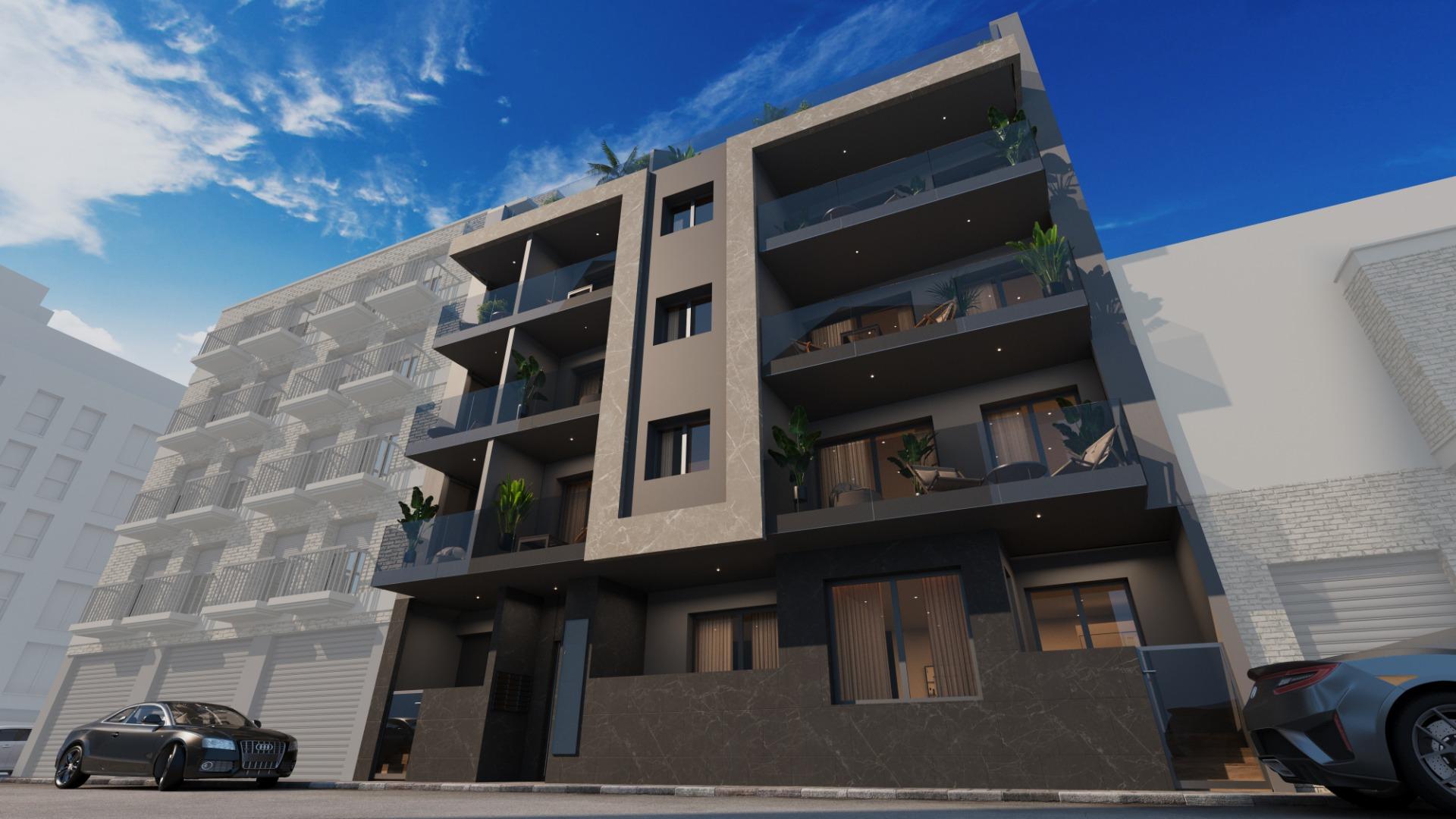 Nieuwbouwappartementen in Torrevieja Op slechts 600 m van het strand Playa del Cura