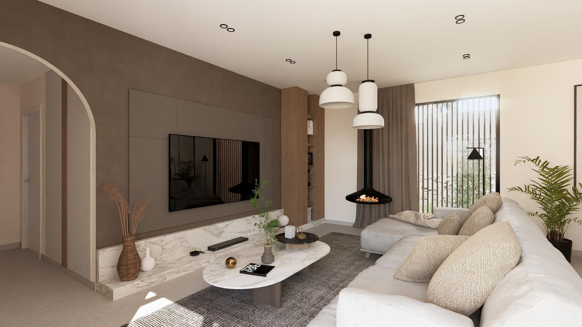 Moderne gelijkvloerse villa’s in Altaona Golf Resort Murcia, Baños y Mendigo - foto 9