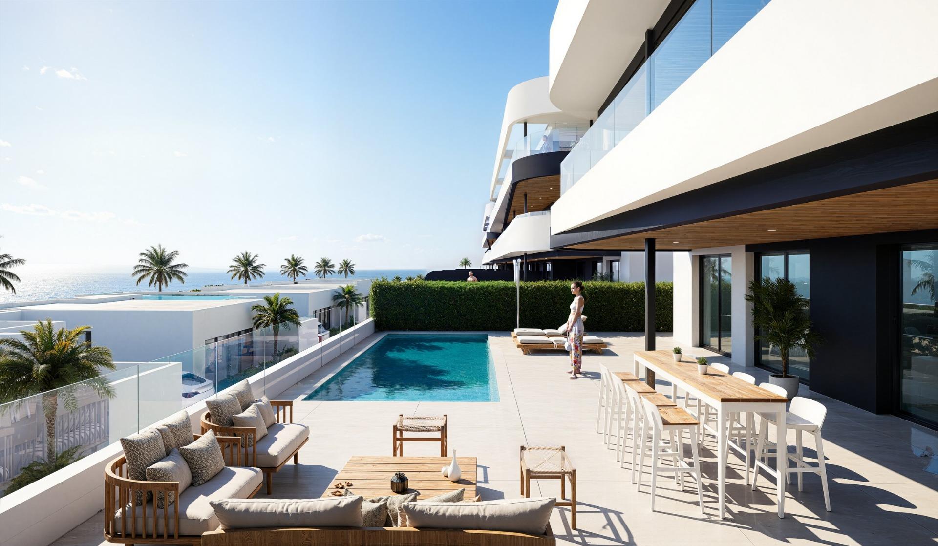 Nieuwbouwappartementen en -villa’s direct aan de golfbaan in La Serena Golf, Los Alcázares, Los Alcazares