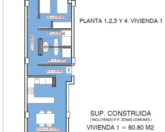 Moderne appartementen met zwembad op het dak, op slechts 250 meter van het strand van Acequion, Torrevieja - foto 17