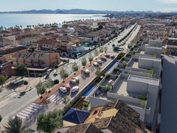 Nieuwbouwwoningen op 250 m van het strand van Los Narejos in Los Alcazares - foto 2