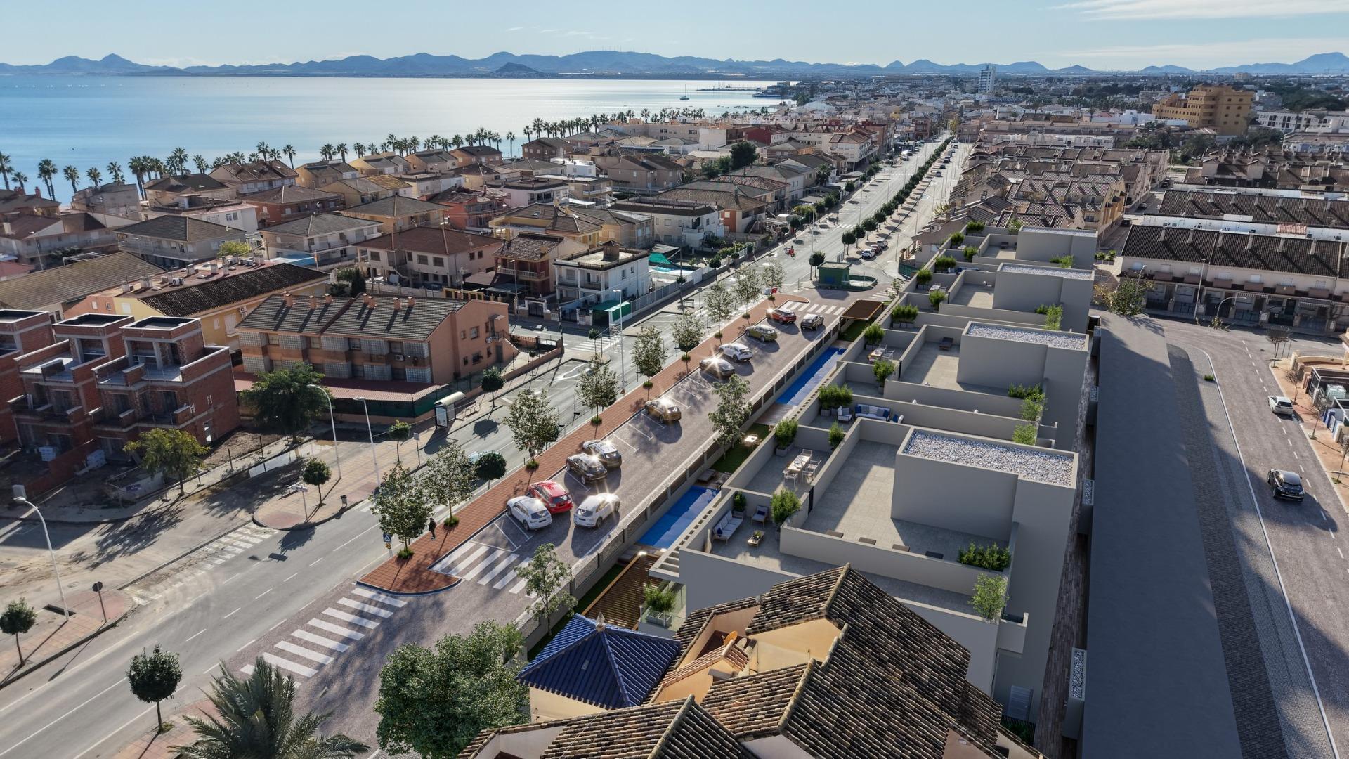 Nieuwbouwwoningen op 250 m van het strand van Los Narejos in Los Alcazares - foto 2