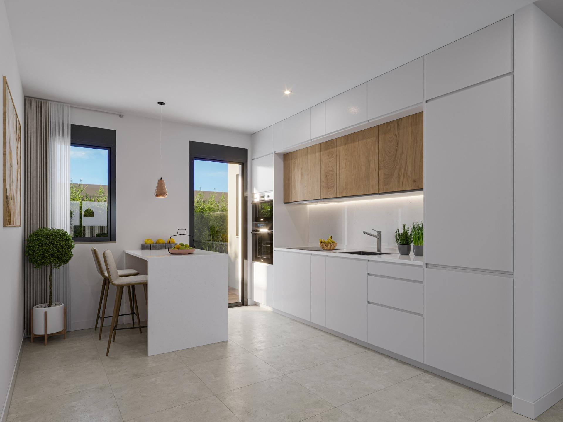 Nieuwbouwwoningen op 250 m van het strand van Los Narejos in Los Alcazares - foto 7
